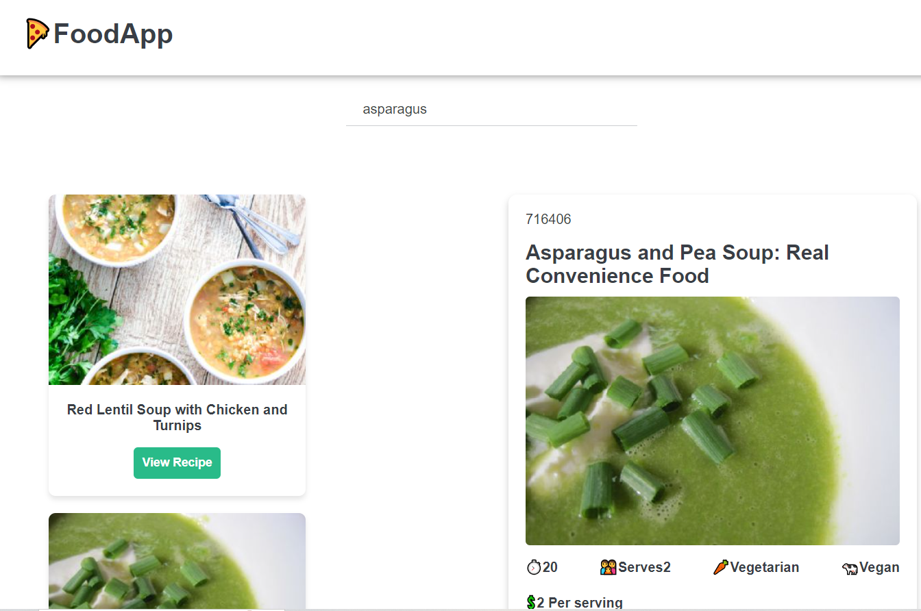 Food App preview