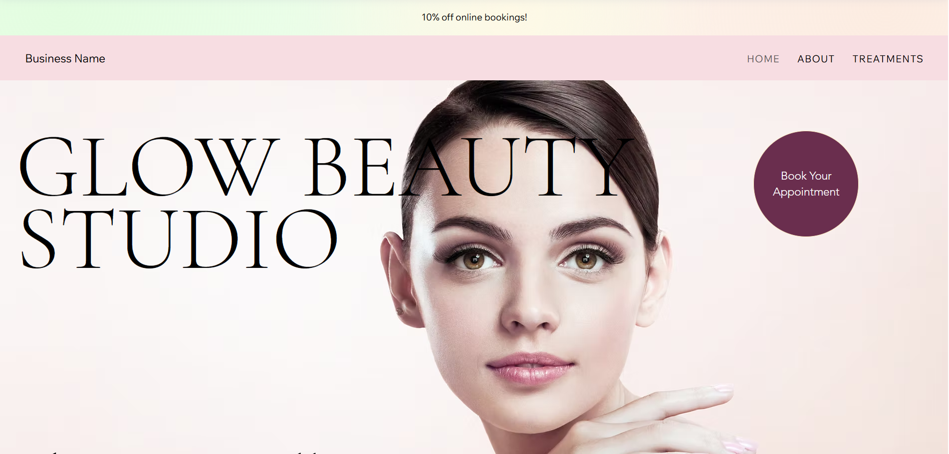 Glow beauty studio preview