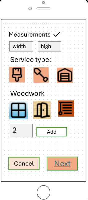 Service calculator preview